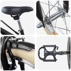 Bicicleta Infantil 24 Polegadas para 8-12 anos Preto — foto 4