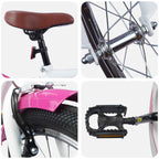 Bicicleta Infantil 24 Polegadas para 8-12 anos Rosa — foto 4