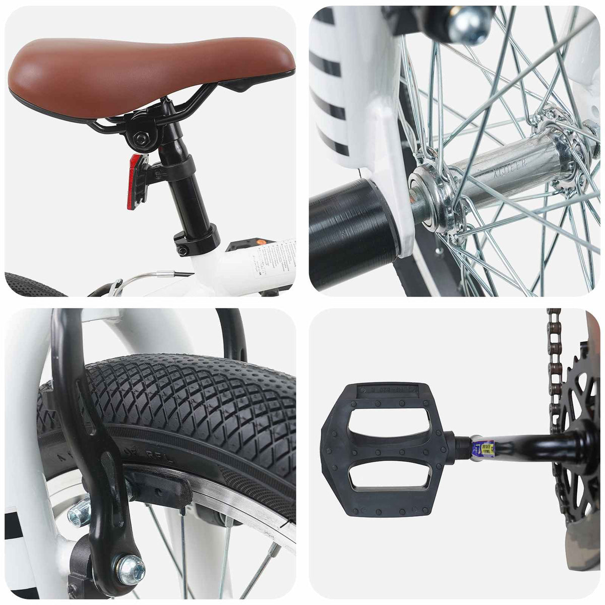 BMX 16 Polegadas para 5-8 anos Branco — foto 4