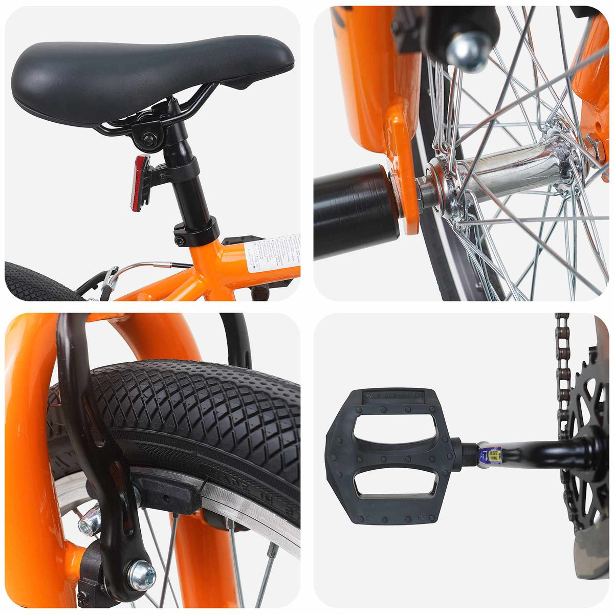 BMX 16 Polegadas para 5-8 anos Laranja — foto 4