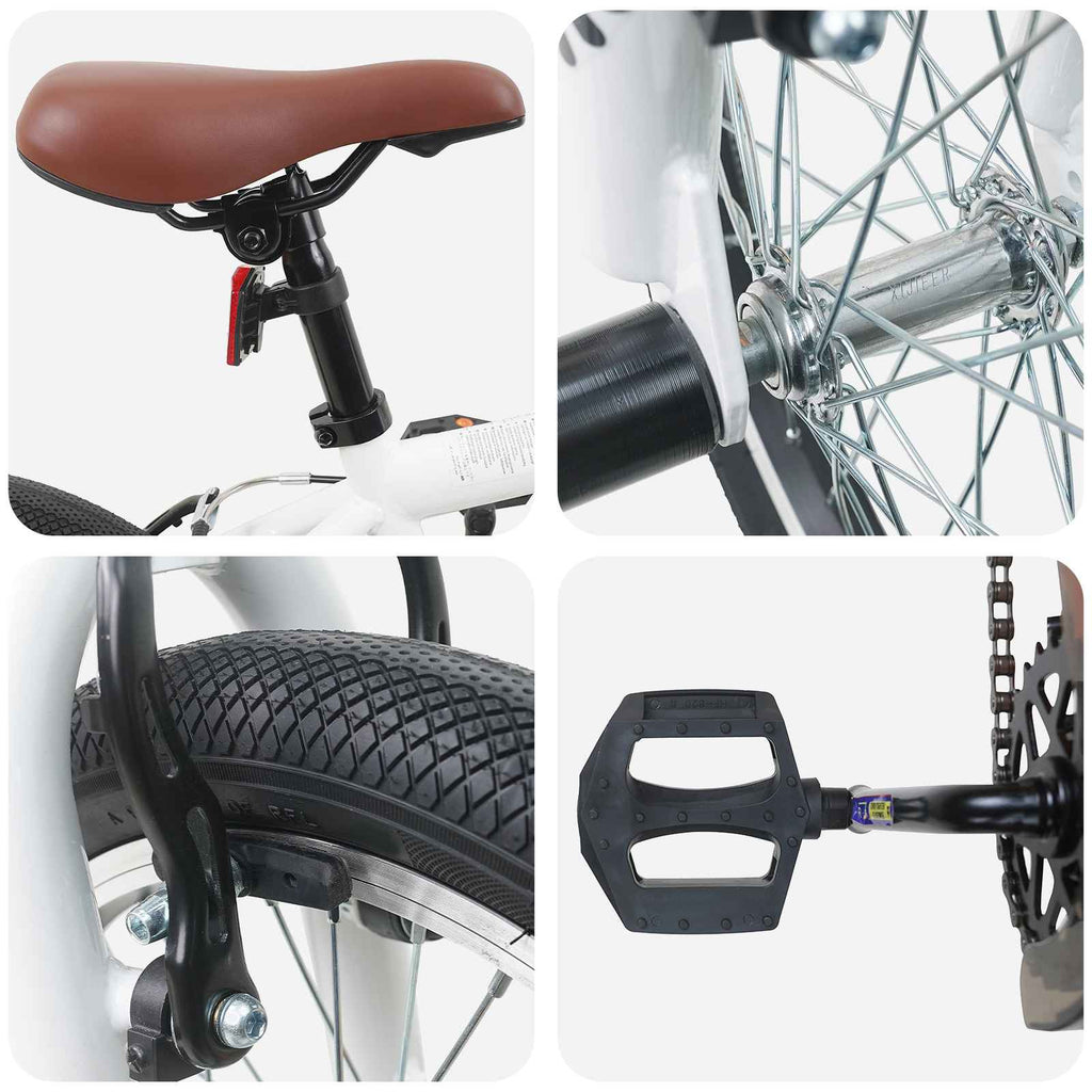 BMX 18 Polegadas para 7-10 anos Branco — foto 4
