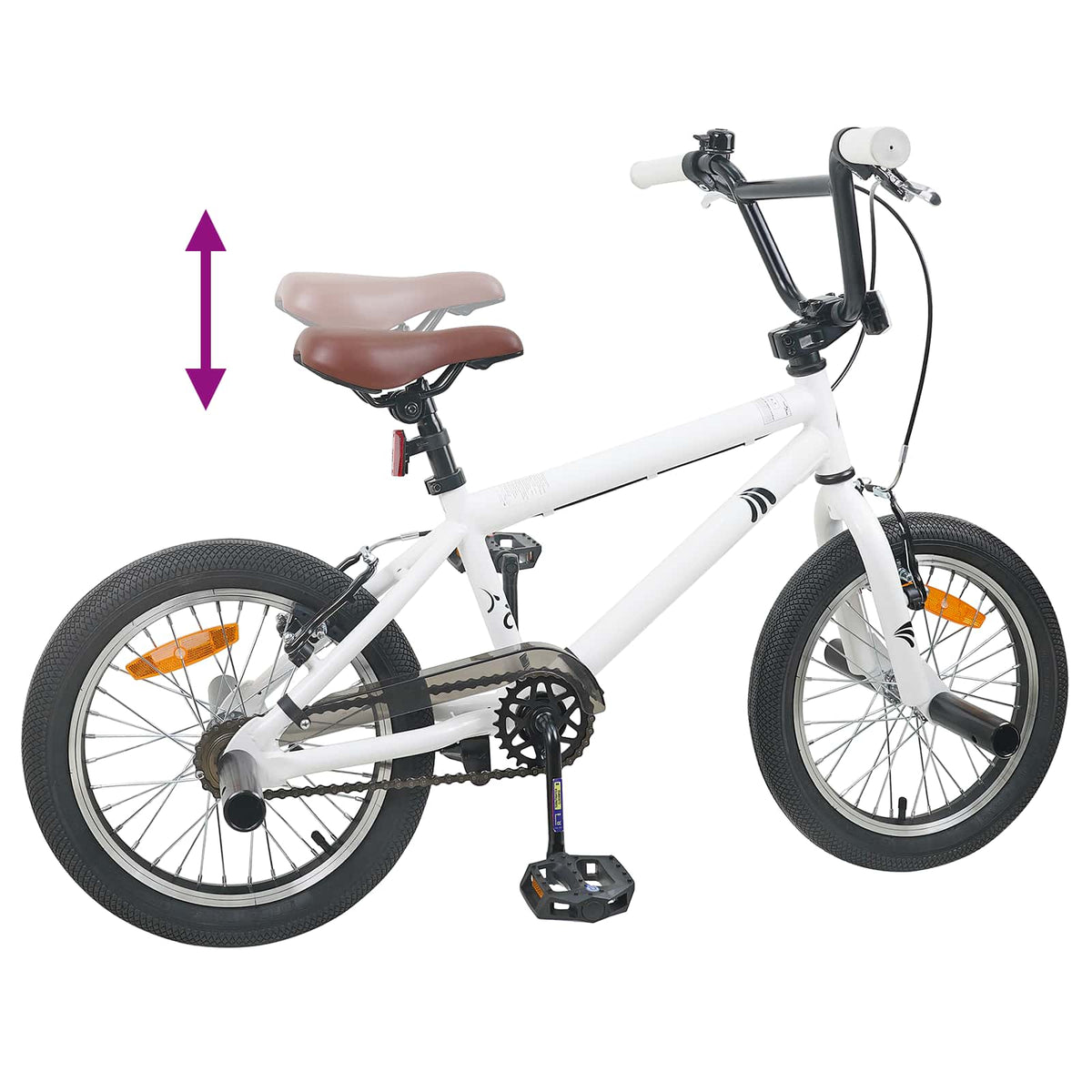 BMX 18 Polegadas para 7-10 anos Branco — foto 7