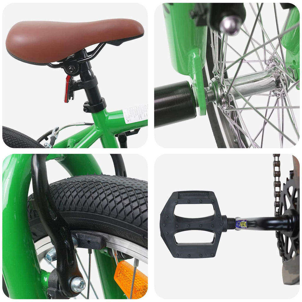 BMX 18 Polegadas para 7-10 anos Verde — foto 4
