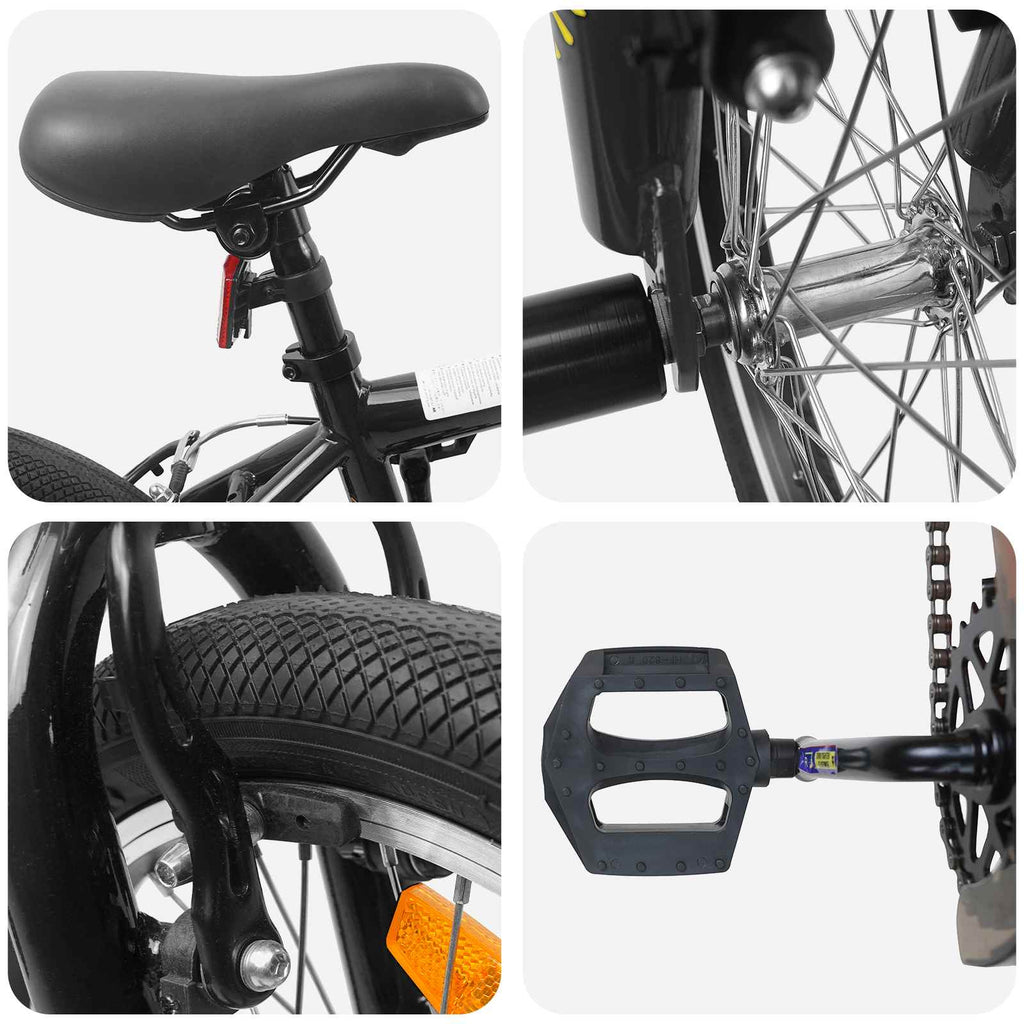 BMX 20 Polegadas para maiores de 9 anos Preto — foto 4