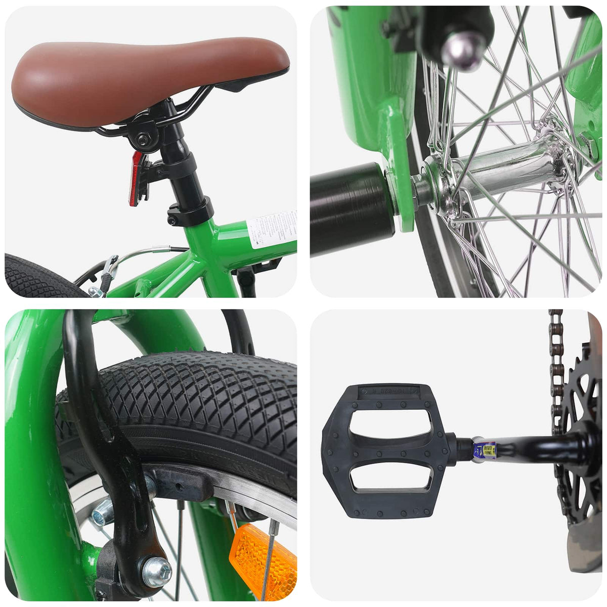 BMX 20 Polegadas para maiores de 9 anos Verde — foto 4