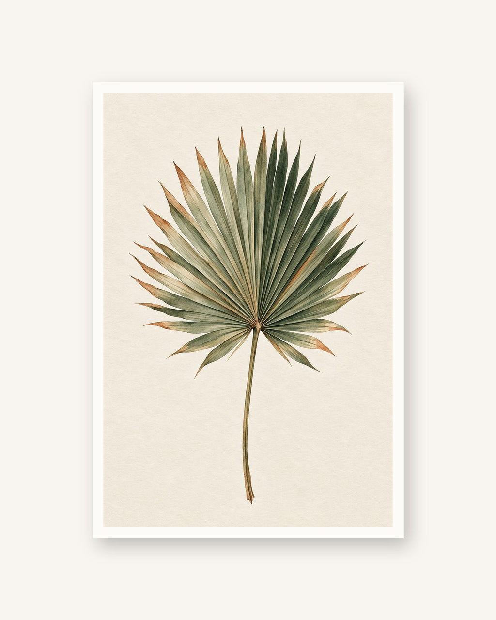 Palma · Quadro botânico — acabamento:poster