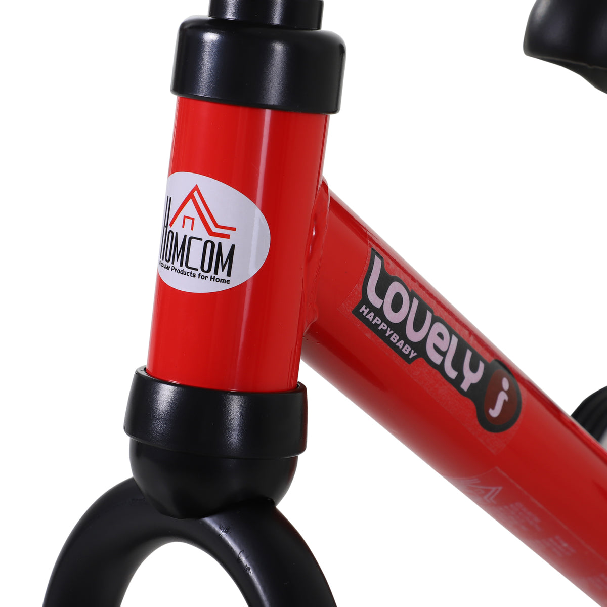 Bicicleta Balance com pedais e rodas removíveis Cor vermelha Assento ajustável 33-38cm Crianças +2 Anos Carga 25kg Vermelho — foto 4