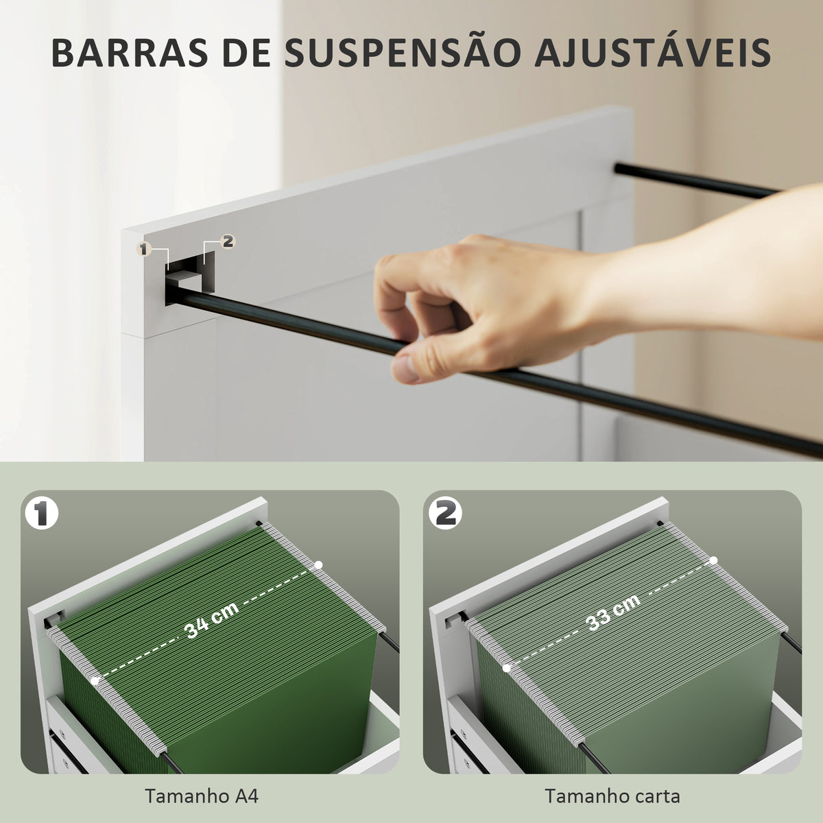 Secretária Rústica 120x50 cm Mesa de Secretária com 3 Gavetas e Bancada com Efeito Madeira Mesa para Computador para Estudo Escritório em Casa Branco — foto 5