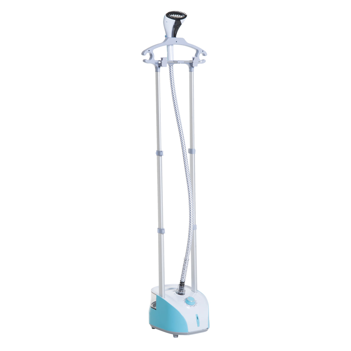Ferro de Engomar Vertical com Barra Dupla Depósito 2L Ferro de Engomar a Vapor 1950W Saída de Vapor 32g/min e Temperatura Ajustável em 11 Níveis Azul e Branco — foto 1