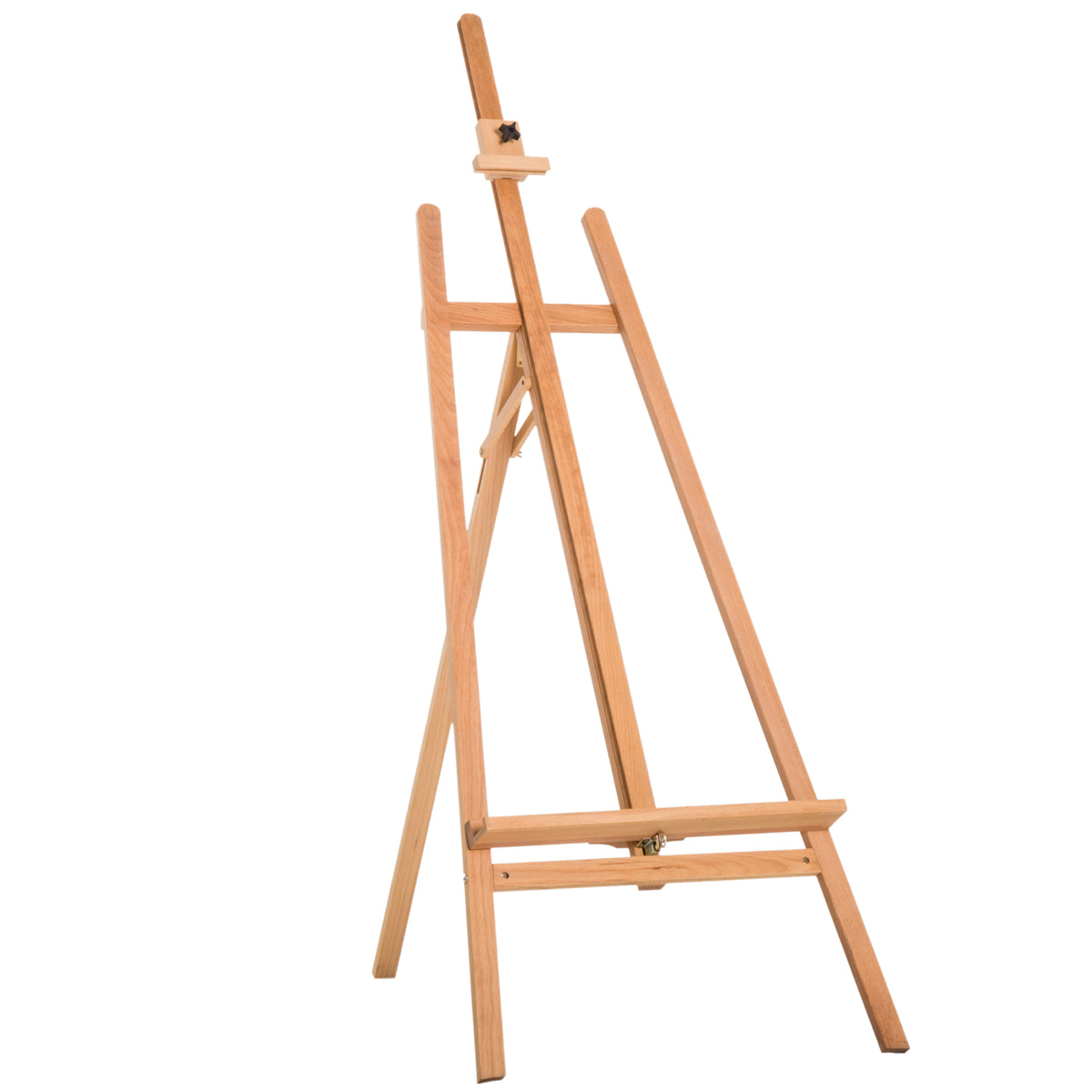 Cavalete de Pintura Cavalete de Madeira de Faia de Desenho para Estúdio com Altura Ajustável 65x44x174-230 cm Madeira — foto 1