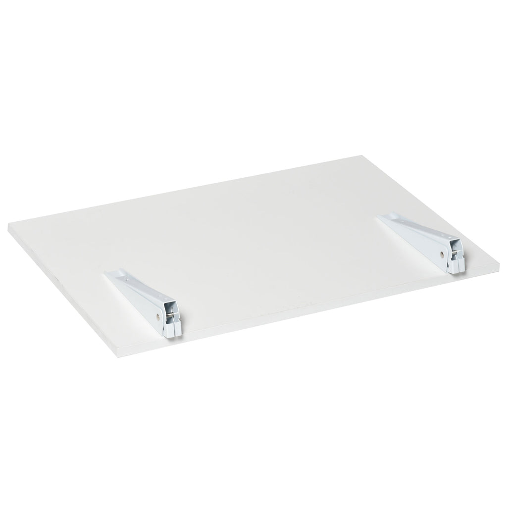 Mesa Dobrável de Parede Mesa Auxiliar Suspensa para Cozinha Sala de Jantar 60x40x20cm Branco — foto 8