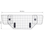 Grade de Segurança de Carro para Cães Universal Grade de Segurança para Cães com Largura Ajustável 89-122x41cm Preto — foto 3