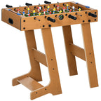 Mesa de Matraquilho para Crianças e Adultos Matraquilho 69x37x70cm com 2 Bolas 6 Hastes Metálicas 2 Placares de Pontos 18 Jogadores Pés Dobrável para Familias Festas Madeira — foto 1