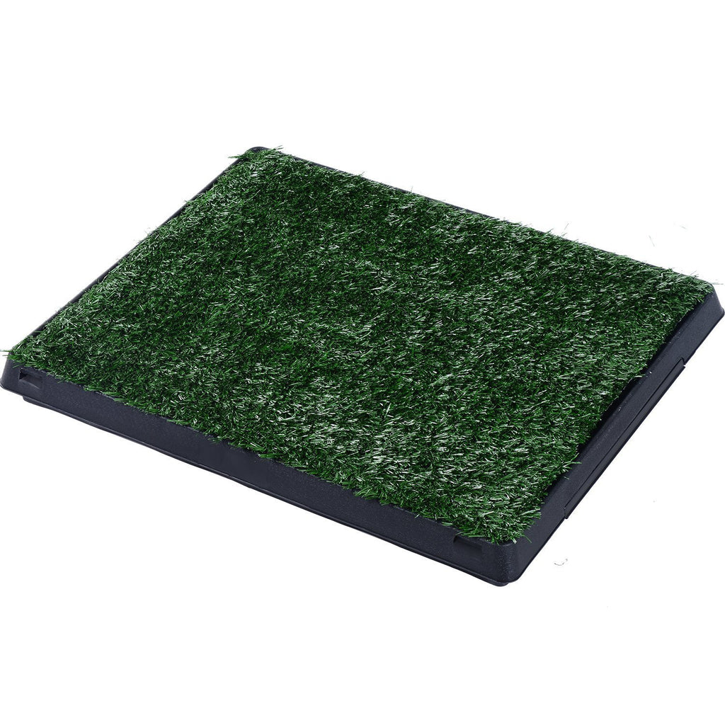 Sanita para Cães com Relva Artificial e Bandeja Sanita Interior para Animais de Estimação com Bandeja Lavável 51x63x6 cm Verde — foto 1