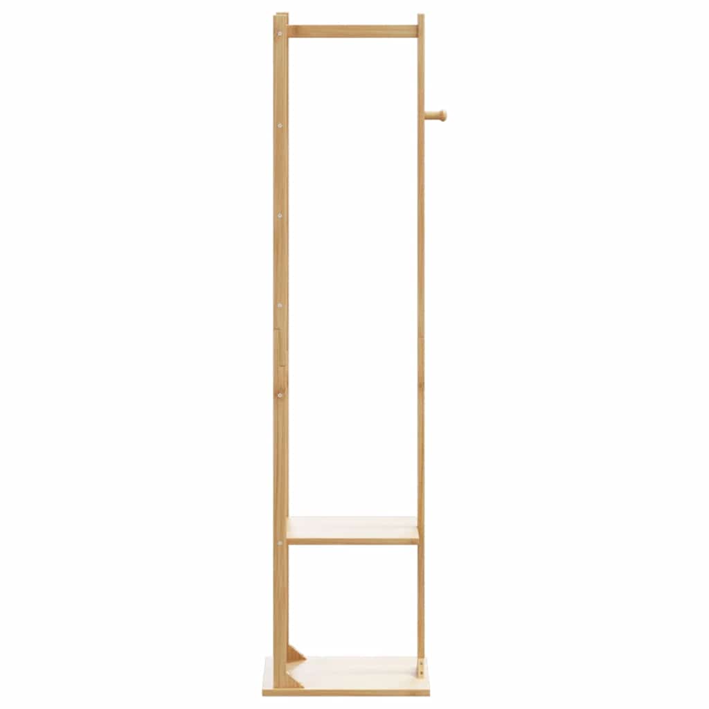 Cabide com ganchos e prateleiras 38,5x30x156 cm bambu — foto 2