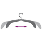 Cabides extensíveis 5 pcs cinzento — foto 6