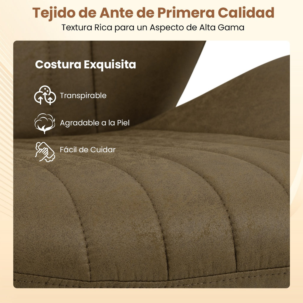 Cadeira de Escritório Regulável com Apoios Acolchoados Base 5 Rodas Capacidade 150kg 68x66x85-92cm Verde Oliva — foto 6