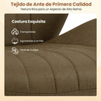 Cadeira de Escritório Regulável com Apoios Acolchoados Base 5 Rodas Capacidade 150kg 68x66x85-92cm Verde Oliva — foto 6