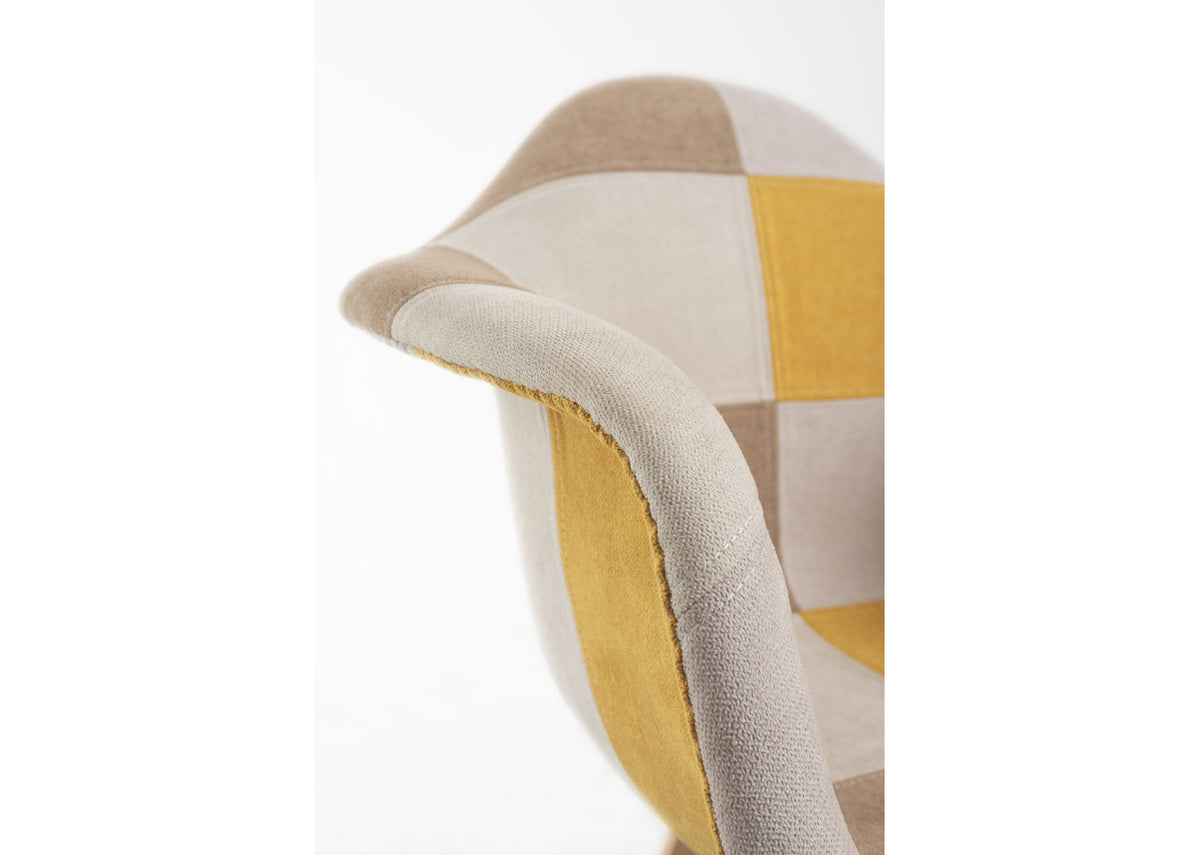 Cadeira Luba Patchwork — Amarelo — foto 8
