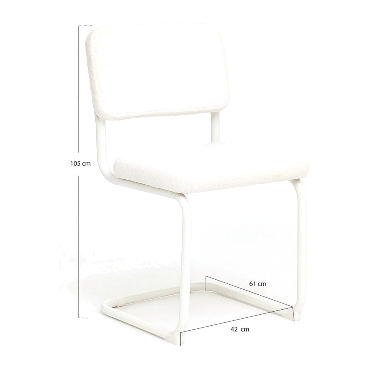 Cadeira Lux Tecido — Branco — foto 1