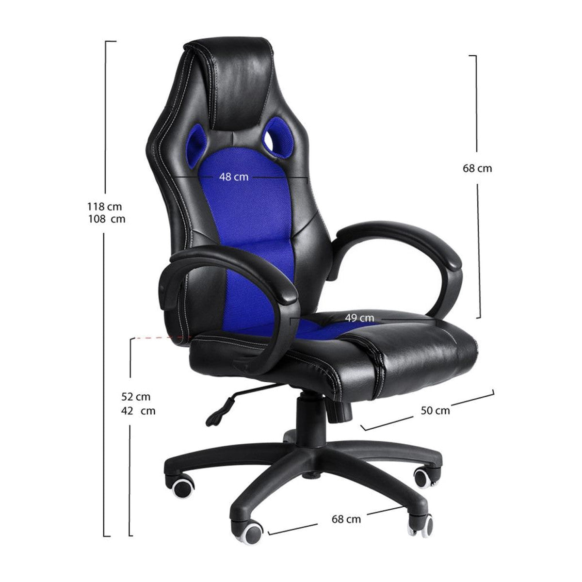 Cadeira Up — Azul e Preto — foto 1