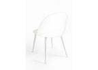 Cadeira White Hill Veludo — Branco — foto 4