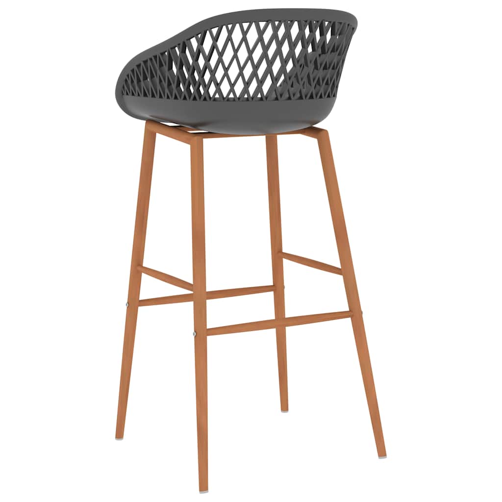 Cadeiras de bar 4 pcs cinzento — foto 4