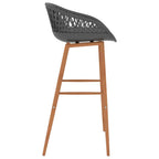Cadeiras de bar 4 pcs cinzento — foto 5