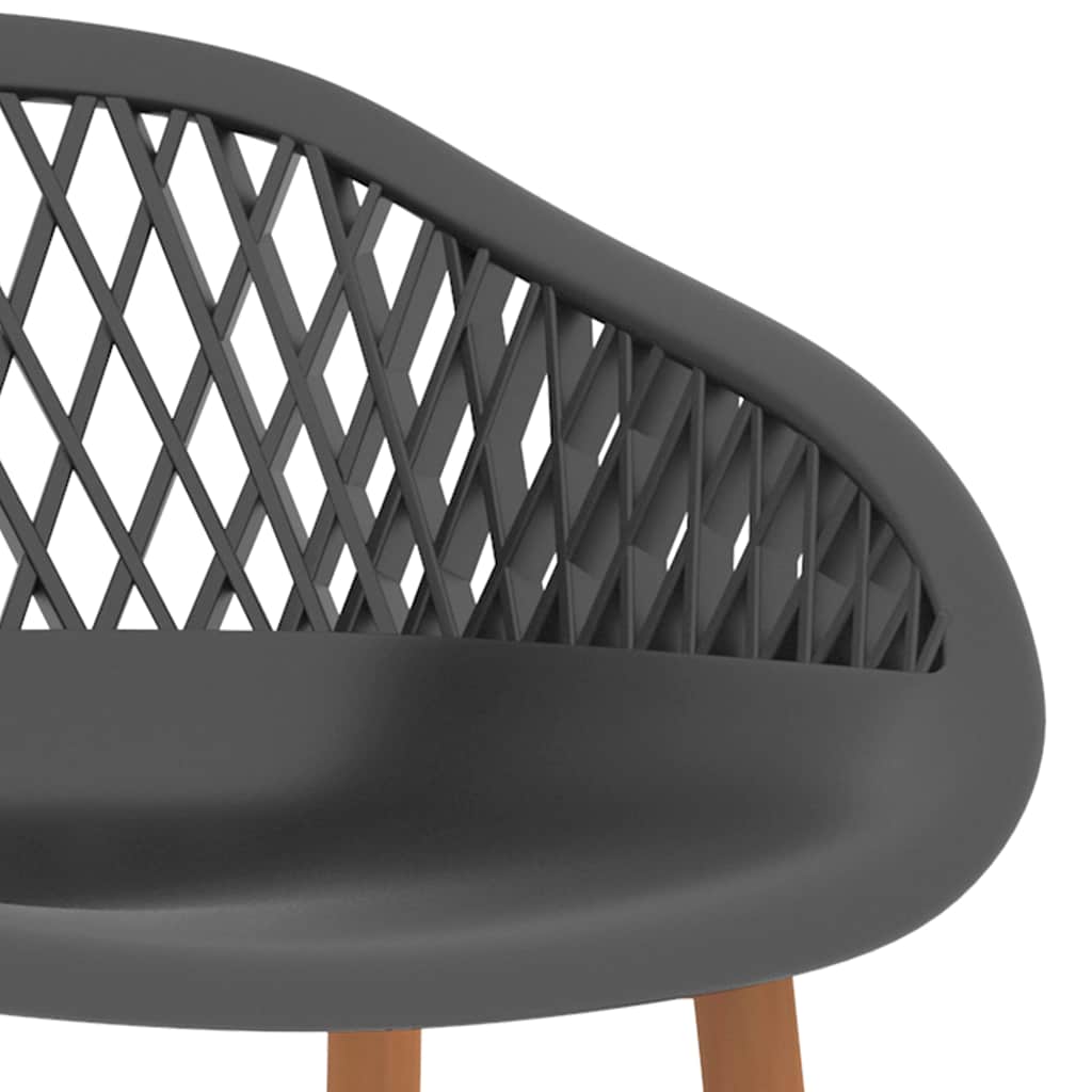 Cadeiras de bar 4 pcs cinzento — foto 6