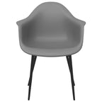 Cadeiras de jantar 2 pcs PP cinzento — foto 3