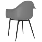 Cadeiras de jantar 2 pcs PP cinzento — foto 5