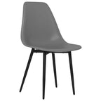 Cadeiras de jantar 4 pcs PP cinzento — foto 2