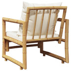 Cadeiras de jardim 2 pcs com almofadões e almofadas bambu — foto 6