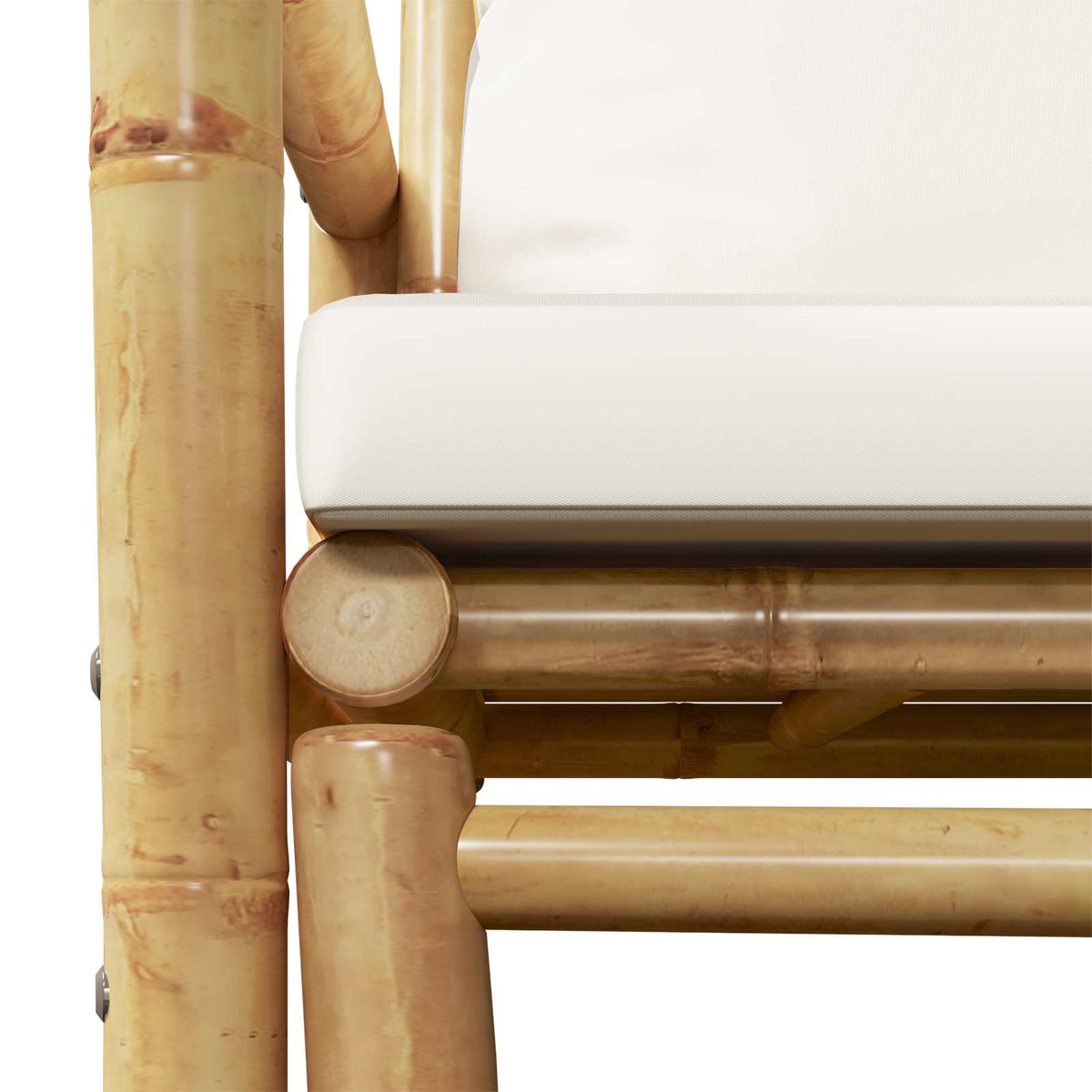 Cadeiras de jardim 2 pcs com almofadões e almofadas bambu — foto 7
