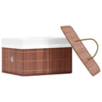 Caixas de arrumação 4 pcs bambu castanho — foto 4