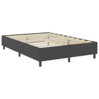 Cama boxspring 140x200 cm tecido cinzento — foto 2