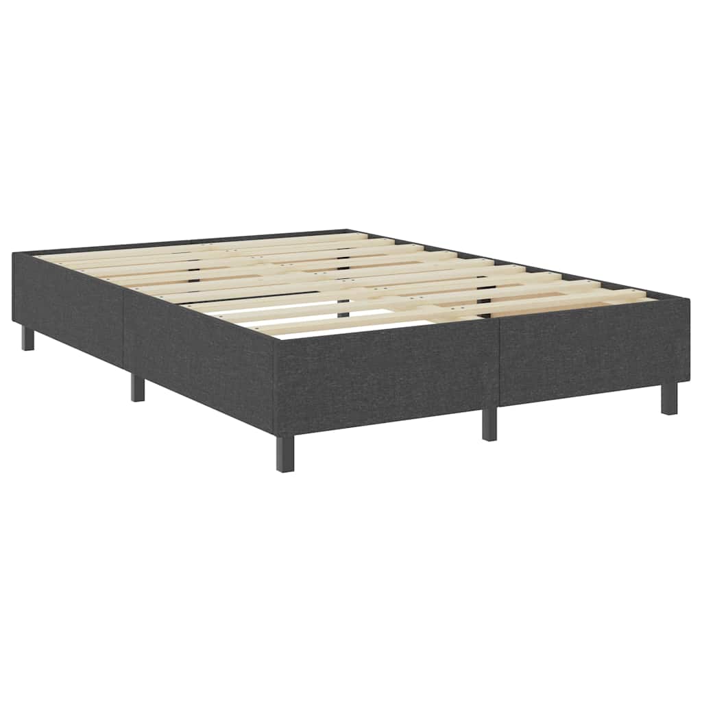 Cama boxspring 140x200 cm tecido cinzento — foto 2