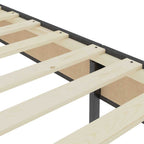 Cama boxspring 140x200 cm tecido cinzento — foto 6