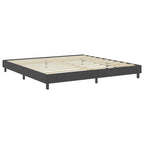 Cama boxspring 200x200 cm tecido cinzento — foto 2