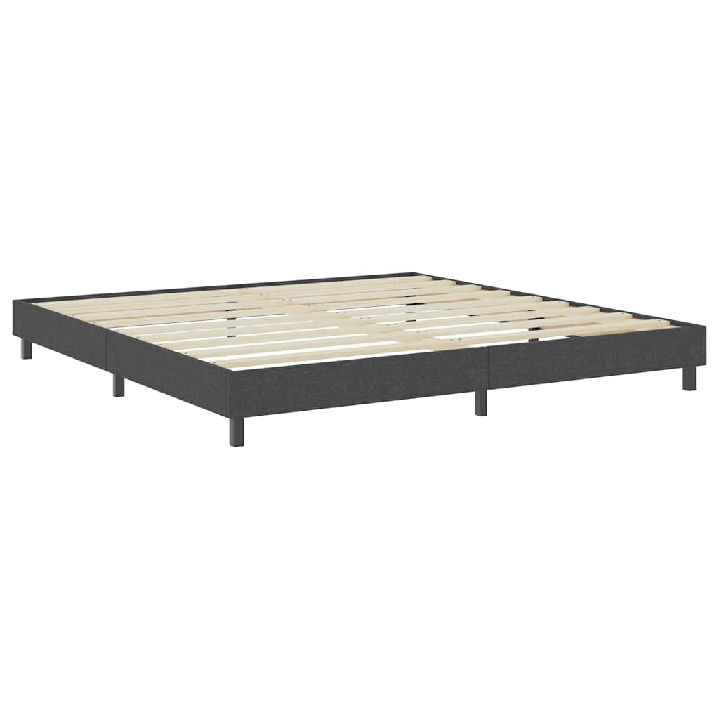 Cama boxspring 200x200 cm tecido cinzento — foto 2