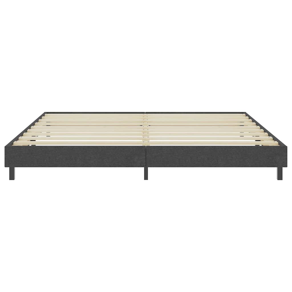 Cama boxspring 200x200 cm tecido cinzento — foto 3