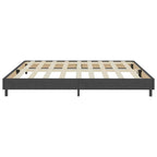 Cama boxspring 200x200 cm tecido cinzento — foto 4