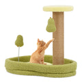 Cama Compacta para Gatos com Poste de Riscagem e Brinquedo de Molas em Forma de Abacate — foto 2