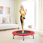 Cama Elástica Dobrável com Almofadas Elásticas e Molas para Exercício 97 x 97 x 22,5 cm – Vermelho — foto 1