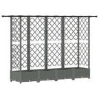Cama Elevada com Treliça e Telhado Cinzento-claro PP — foto 2
