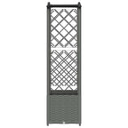 Cama Elevada com Treliça e Telhado Cinzento-claro PP — foto 5