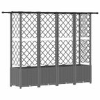 Cama Elevada com Treliça e Telhado Cinzento-claro PP — foto 5