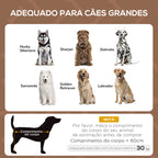 Cama Elevada para Animais de Estimação Portátil com Toldo Amovível Tecido Respirável para Interior e Exterior 92x76x90cm Marrom — foto 4