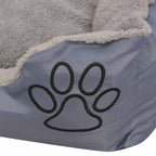 Cama para cães com almofada acolchoada tamanho L cinzento — foto 4