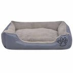Cama para cães com almofada acolchoada tamanho XL cinzento — foto 3